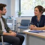 Woman managing daily life in the UK while taking prescribed aciclovir